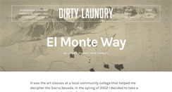 Desktop Screenshot of dirtylaundrymag.com