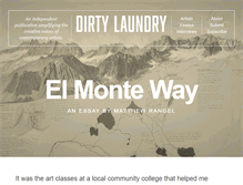 Tablet Screenshot of dirtylaundrymag.com